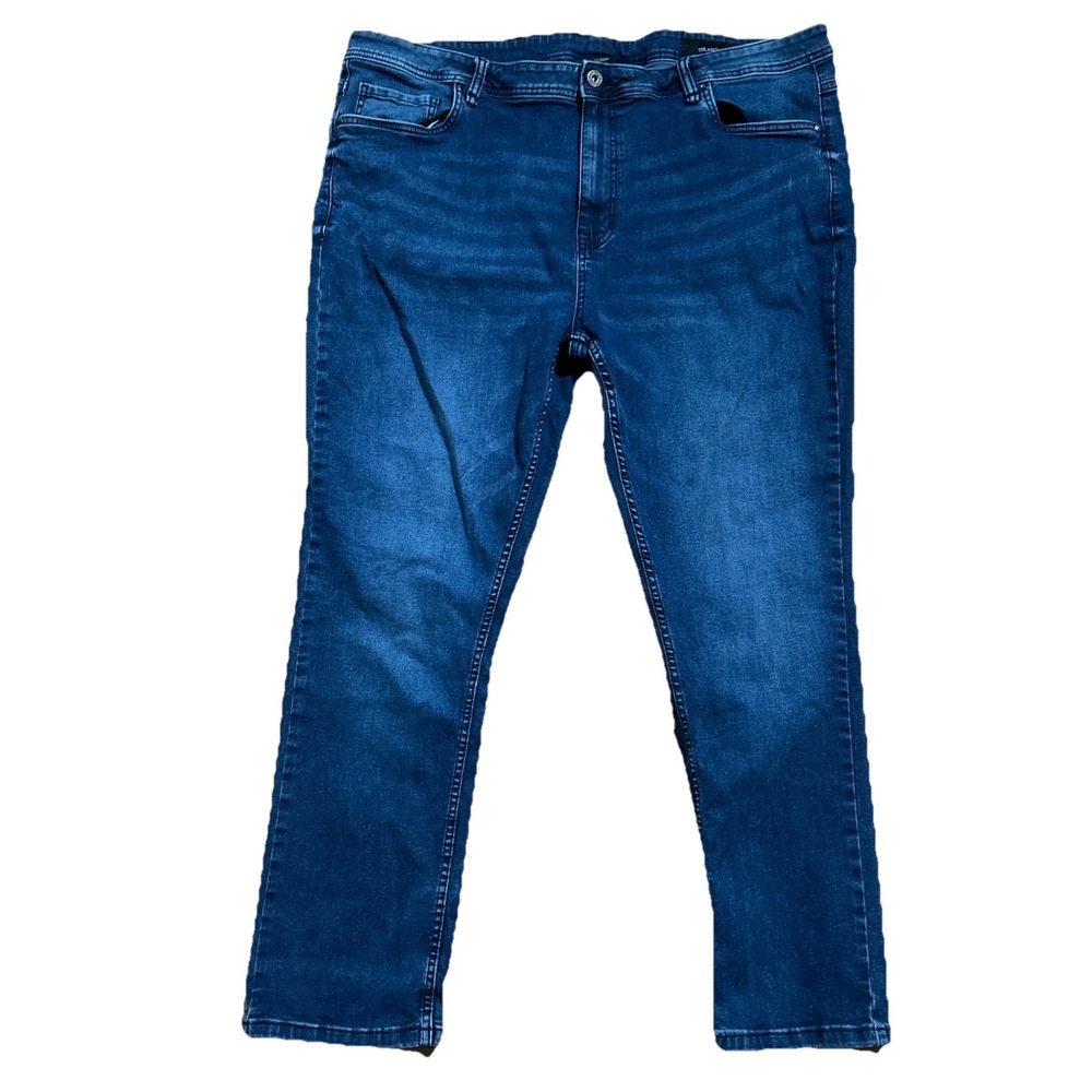 The Perfect Jean NYC Jeans Men's 44x30 Skinny Fit Dark Wash Stretch Denim